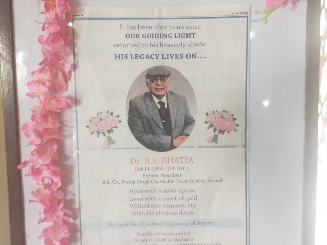 Remembering Dr. R.S Bhatia 2020